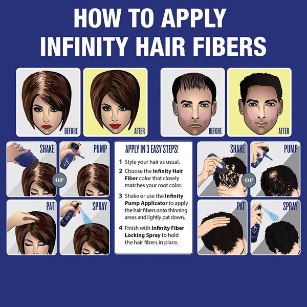 Hair Fiber Locking Hair Spray for Bonding of Hair Fibers Infinity